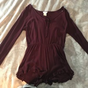 Maroon Romper